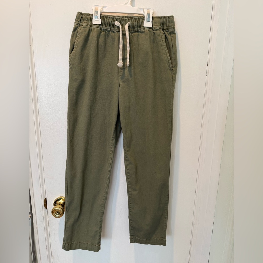 Wonder Nation Boys Size 10/12 Olive Green Twill Stretch Pants